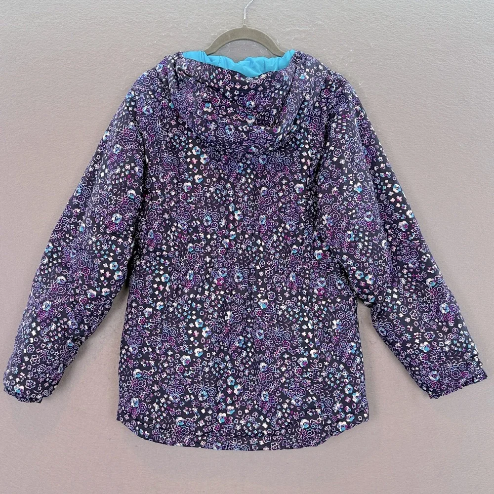 Columbia -‎ Big girls Magic Mile Insulated hooded jacket full zip purple coat L